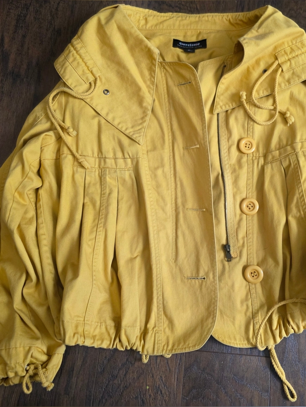 CoffeeShop Yellow Bomber Jacket